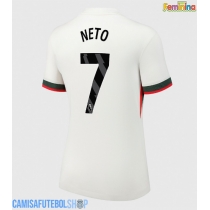 Camisa de time de futebol Chelsea Pedro Neto #7 Replicas 2º Equipamento Feminina 2025-26 Manga Curta